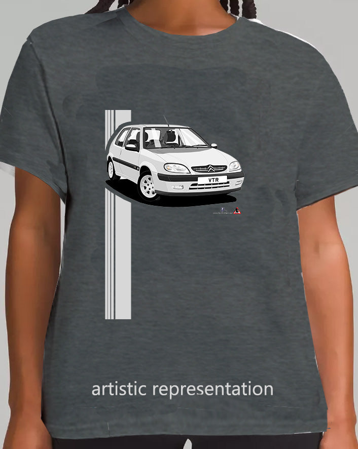 Citroen Saxo VTR Mk2 Silver Art T Shirt