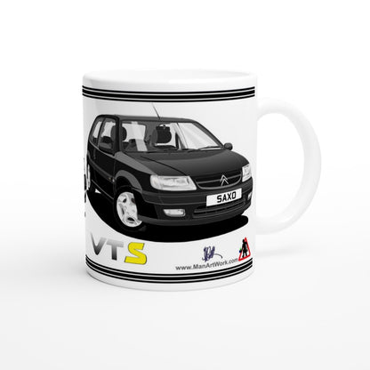 Citroen Saxo VTS Mk1 in Black Art Mug