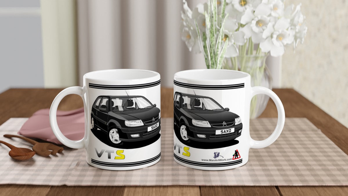 Citroen Saxo VTS Mk1 in Black Art Mug