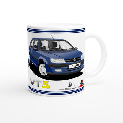 Citroen Saxo VTS Mk1 in Blue Art Mug