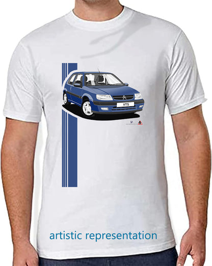 Citroen Saxo VTS Mk1 Blue Art T Shirt