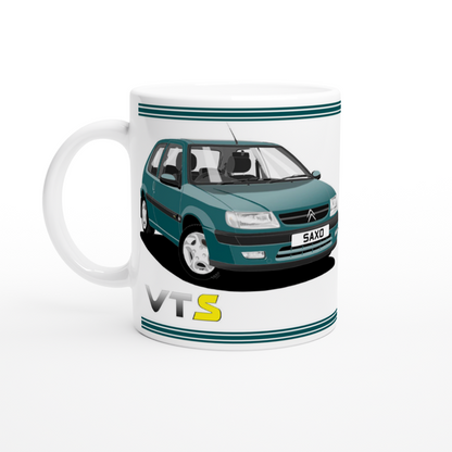 Citroen Saxo VTS Mk1 in Green Art Mug