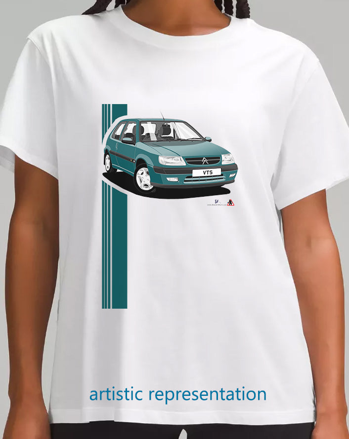 Citroen Saxo VTS Mk1 Green Art T Shirt