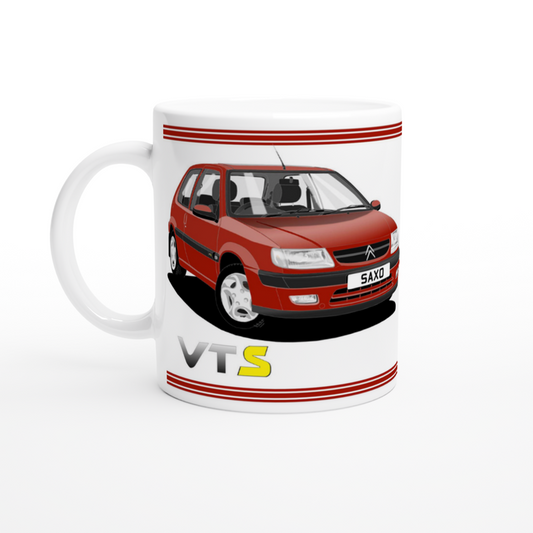 Citroen Saxo VTS Mk1 in Red Art Mug