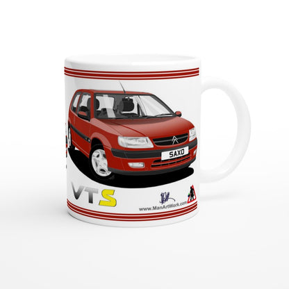 Citroen Saxo VTS Mk1 in Red Art Mug