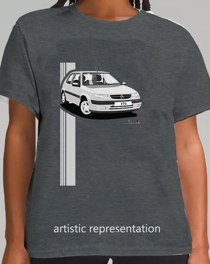 Citroen Saxo VTS Mk1 Silver Art T Shirt