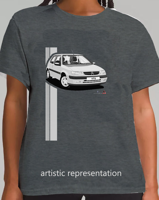 Citroen Saxo VTS Mk1 Silver Art T Shirt