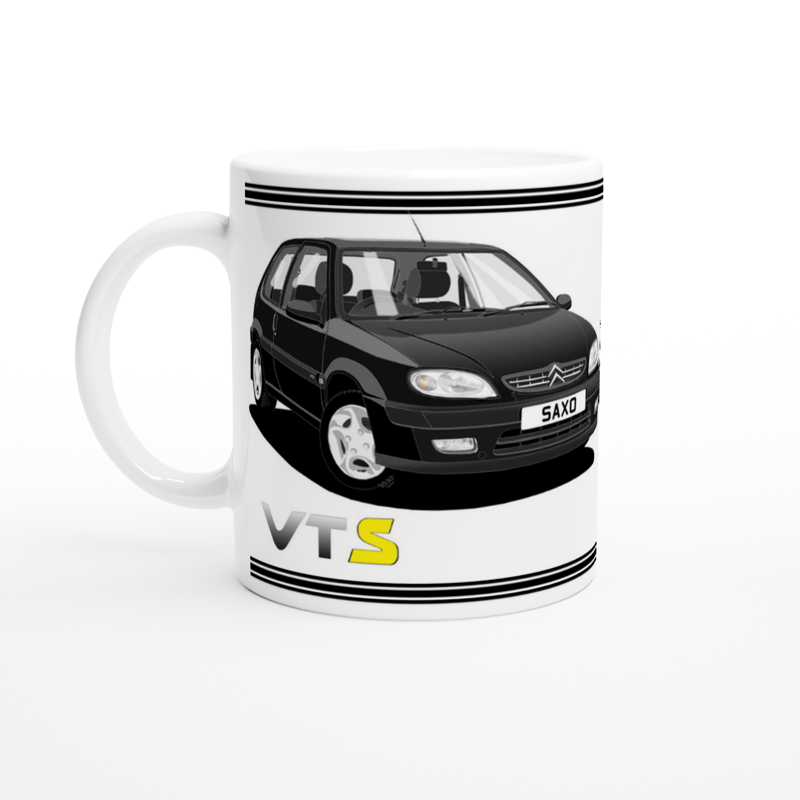 Citroen Saxo VTS Mk2 in Black Art Mug