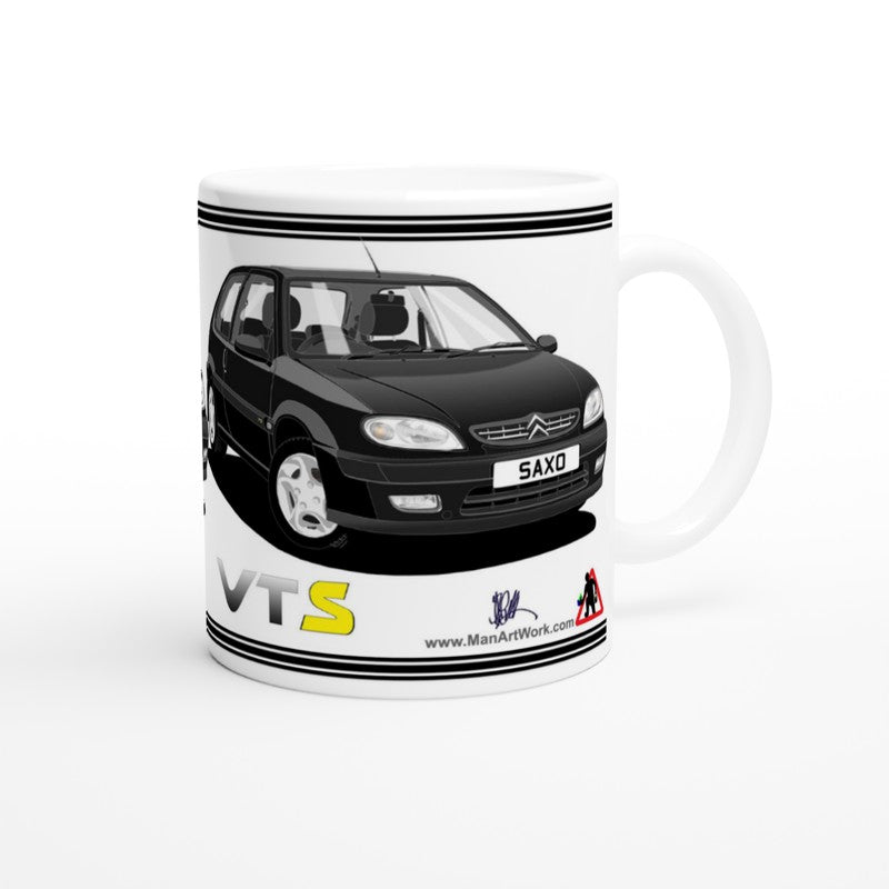 Citroen Saxo VTS Mk2 in Black Art Mug