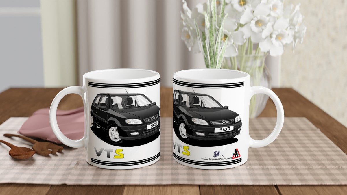 Citroen Saxo VTS Mk2 in Black Art Mug