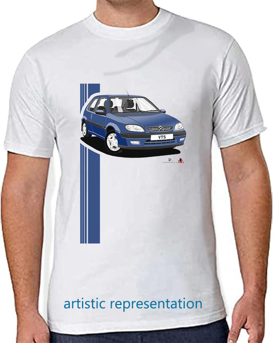 Citroen Saxo VTS Mk2 Blue Art T Shirt