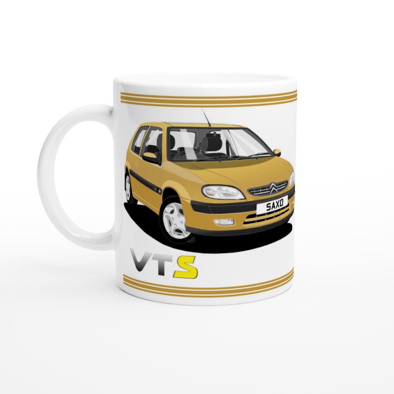 Citroen Saxo VTS Mk2 in Gold Art Mug