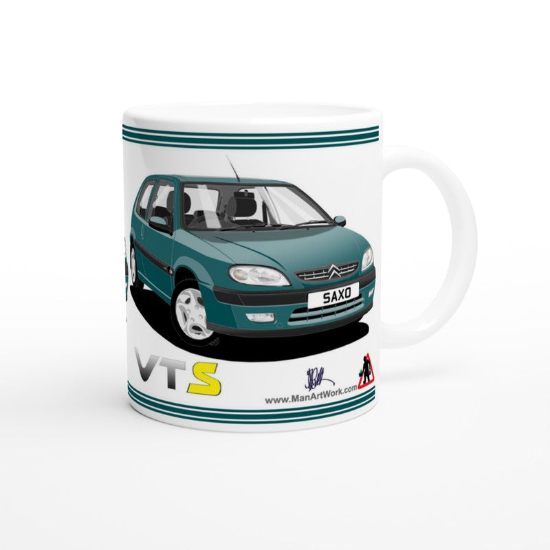 Citroen Saxo VTS Mk2 in Green Art Mug