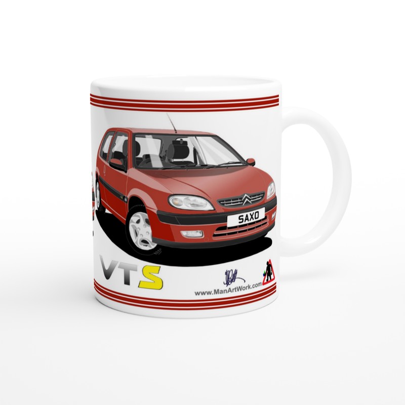 Citroen Saxo VTS Mk2 in Red Art Mug