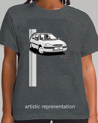 Citroen Saxo VTS Mk2 Silver Art T Shirt