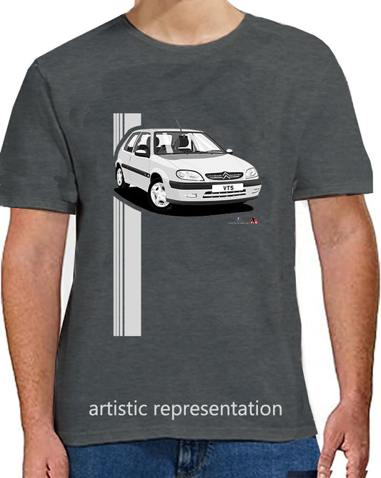 Citroen Saxo VTS Mk2 Silver Art T Shirt