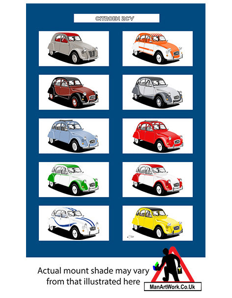 Citroen 2CV A4 Art Print