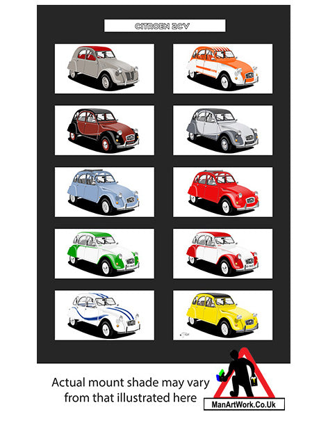 Citroen 2CV A4 Art Print