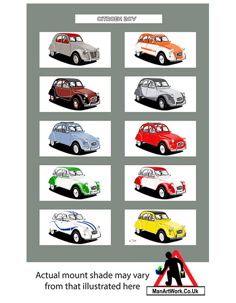 Citroen 2CV A4 Art Print