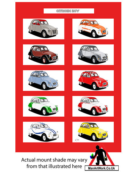 Citroen 2CV A4 Art Print