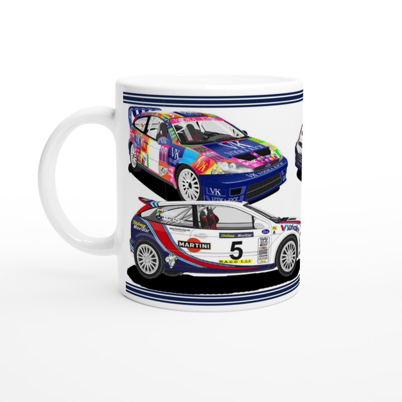 Classic Ford Focus Rally Car Mug