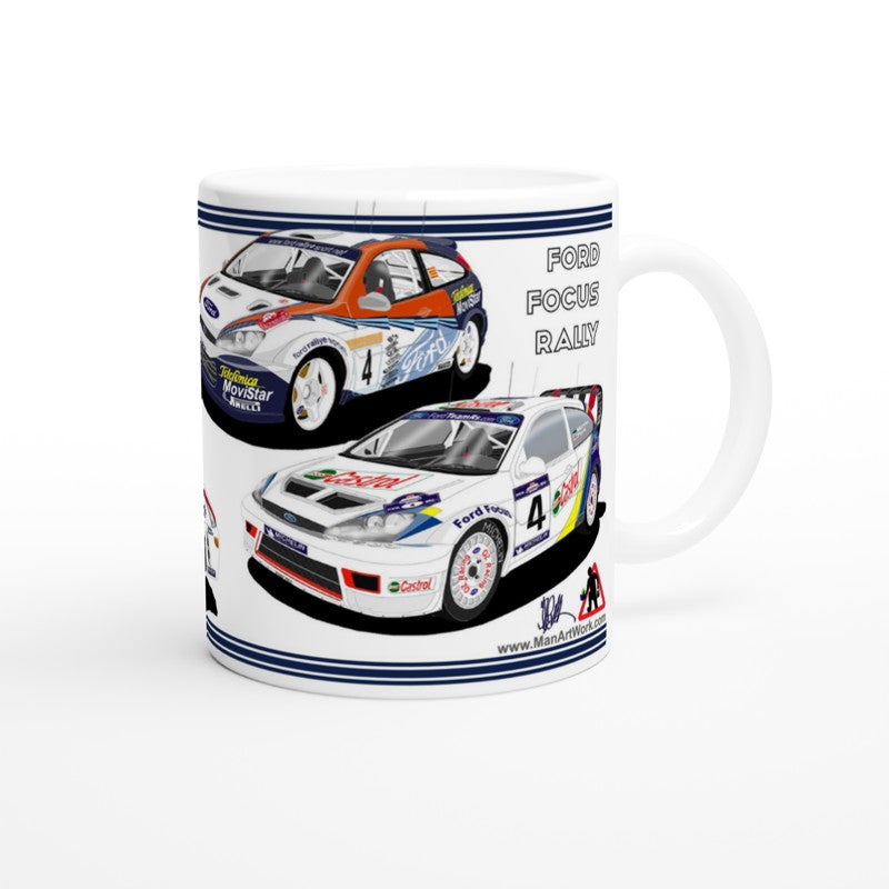 Classic Ford Focus Rally Car Mug