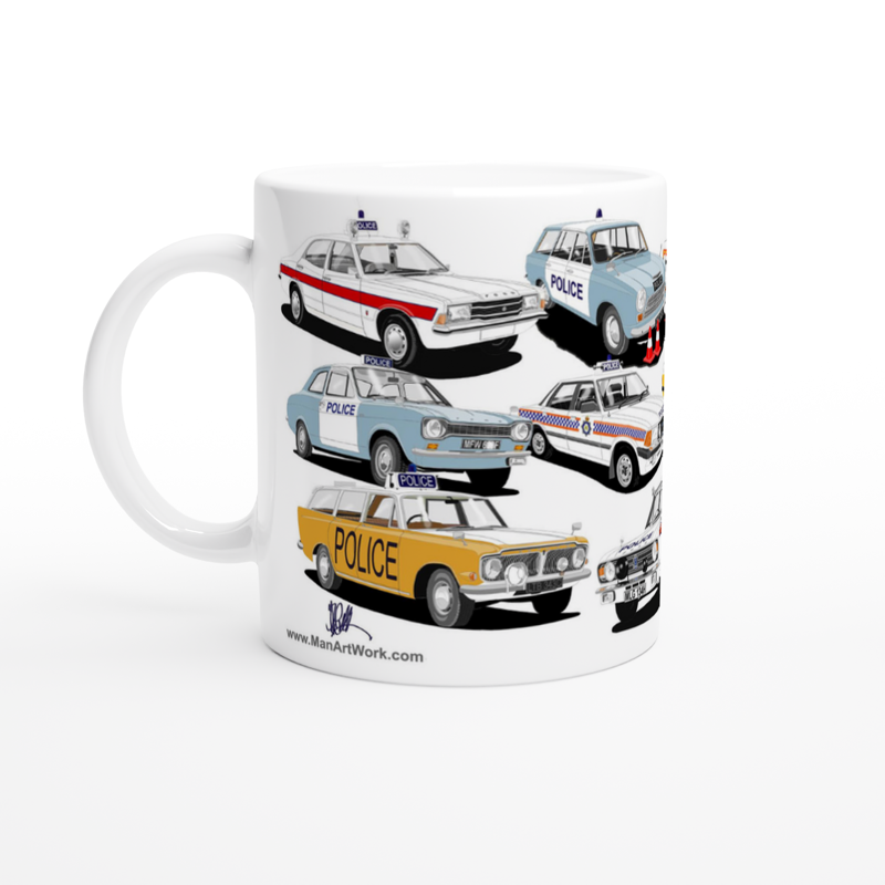 Classic Ford Police Cars Mug