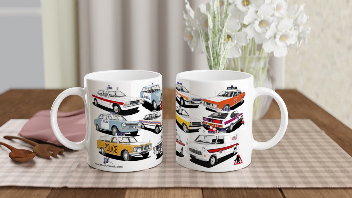 Classic Ford Police Cars Mug