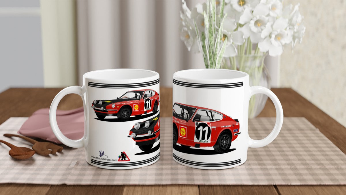 Datsun 240Z Rally Car Mug