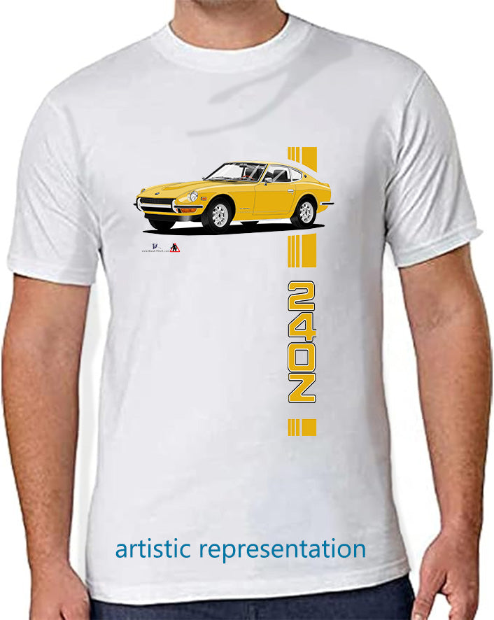Datsun 240Z in Yellow T Shirt