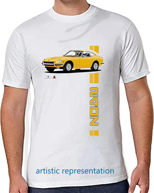 Datsun 240Z in Yellow T Shirt