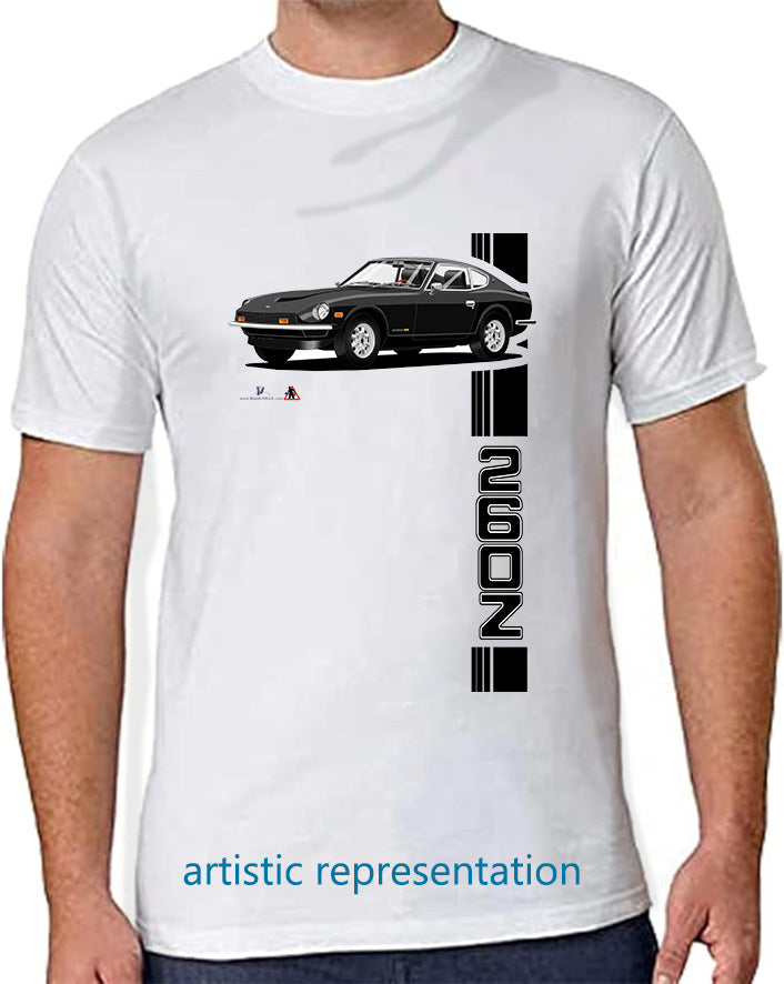 Datsun 260Z in Black Art T Shirt