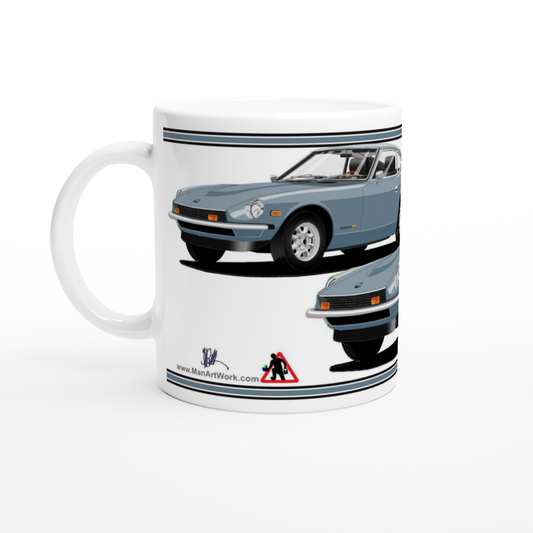 Datsun 260Z in Blue Art Mug