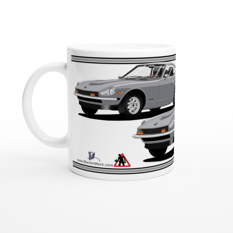 Datsun 260Z in Silver Art Mug