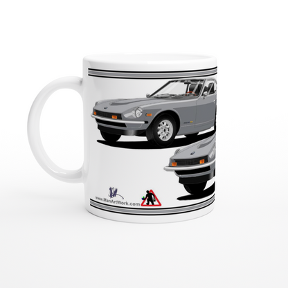 Datsun 260Z in Silver Art Mug
