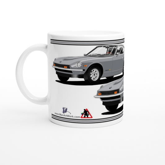 Datsun 260Z in Silver Art Mug
