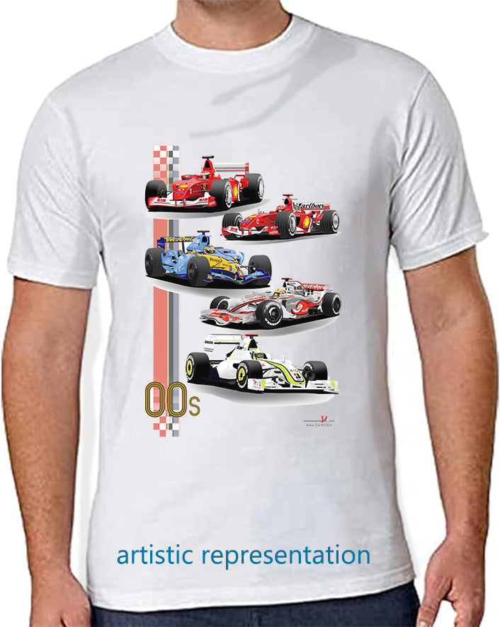 F1 Motor Racing 2000s T shirt