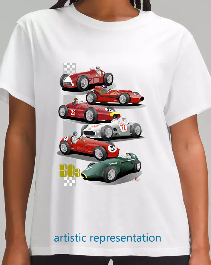F1 Motor Racing 1950s T shirt