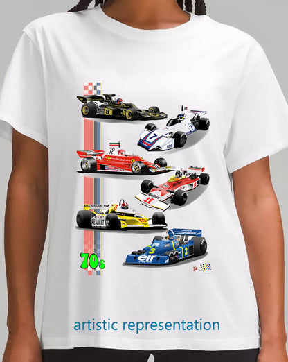 F1 Motor Racing 1970s T Shirt