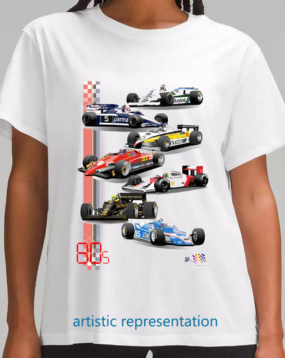 F1 Motor Racing 1980s T shirt