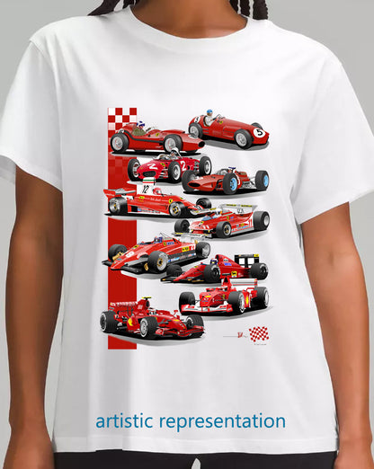 F1 Motor Racing Ferrari T Shirt