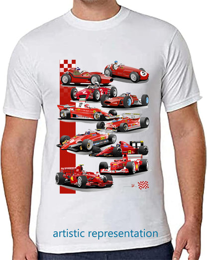 F1 Motor Racing Ferrari T Shirt