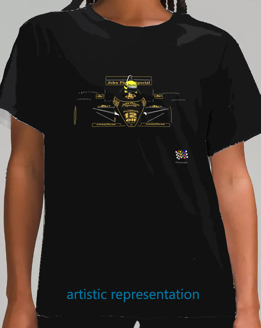 F1 Motor Racing Lotus JPS Senna T Shirt