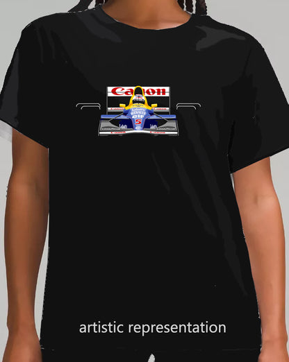 F1 Motor Racing Williams FW14b  Nigel Mansell Art T Shirt