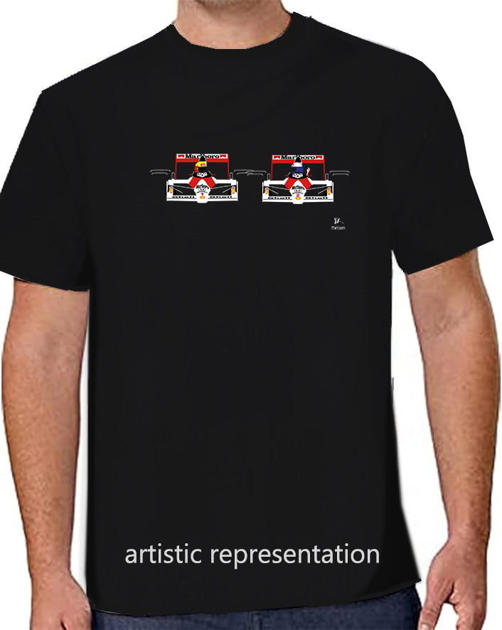 F1 Motor Racing McLaren Prost-Senna T Shirt