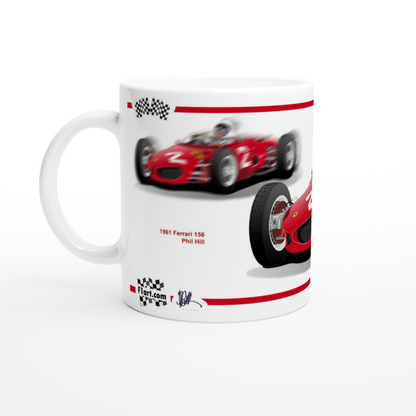 Ferrari 156 F1 Motor Racing Art Mug