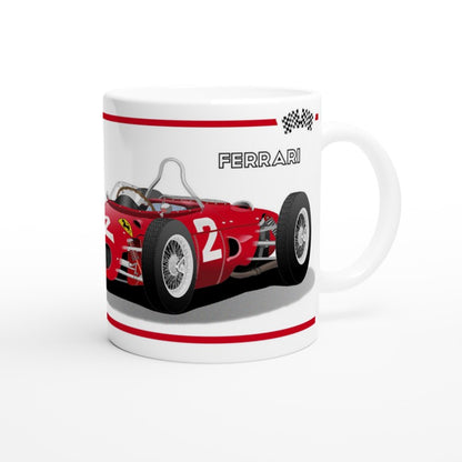 Ferrari 156 F1 Motor Racing Art Mug