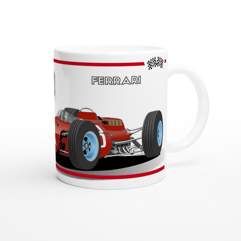 Ferrari 158 F1 Motor Racing Art Mug