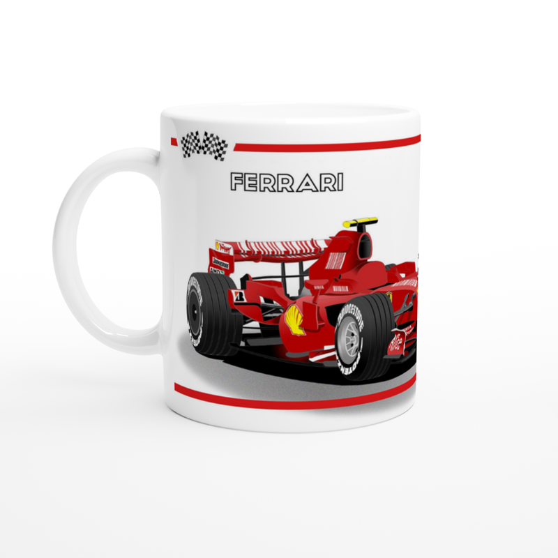 Ferrari F2007 F1 Motor Racing Art Mug