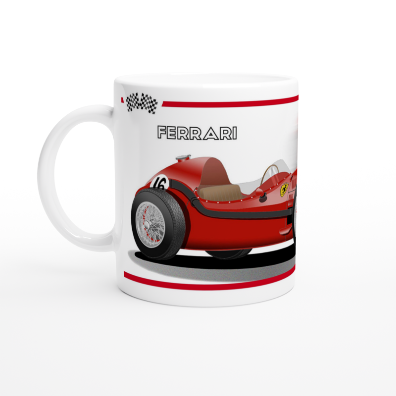 Ferrari Dino 246 F1 Motor Racing Art Mug